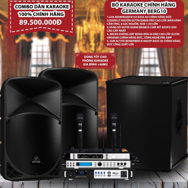 DÀN KARAOKE CAO CẤP BERG10 CHÍNH HÃNG GERMANY