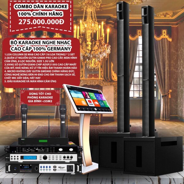 DÀN KARAOKE NGHE NHẠC CAO CẤP MA8 CHÍNH HÃNG ĐỨC