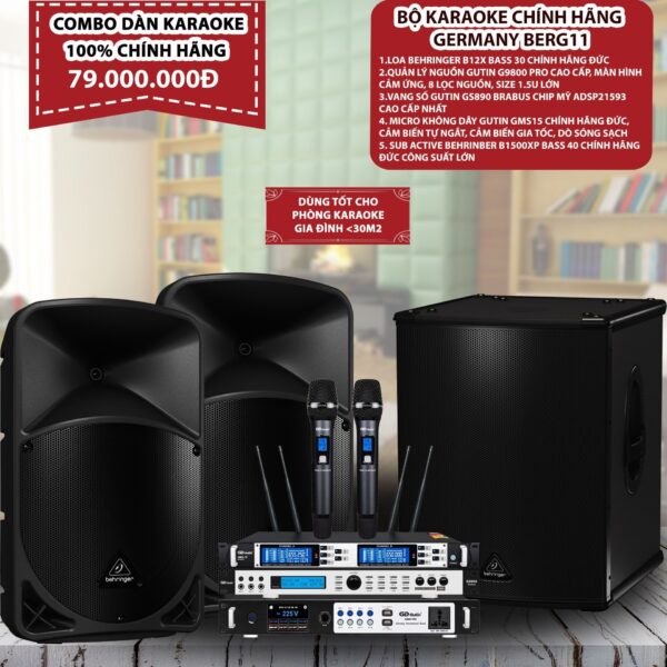 DÀN KARAOKE CAO CẤP BERG11 CHÍNH HÃNG GERMANY
